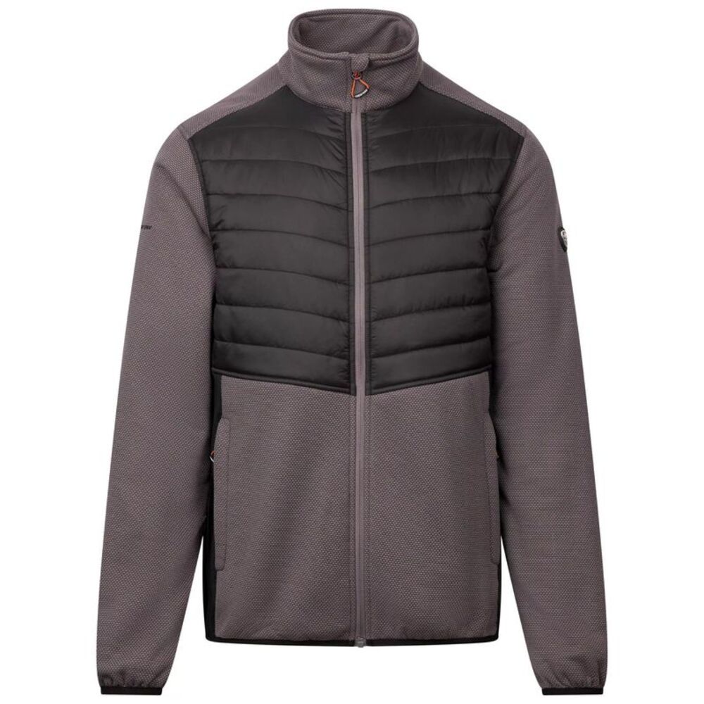 Trespass Mens Hanlonton Fleece AT200 Hybrid Jacket / Mid Grey